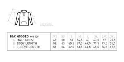 B3402FAD-8A22-4F28-B6B8-A76D7387B1DD Kapuzen Sweater B&C | Hooded