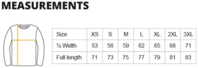 Oversize Bio IC T-Shirt langarm "Tiger" Neutral | T 60050 Grössentabelle Oversize Bio IC T-Shirt langarm "Tiger" Neutral | T 60050 Grössentabelle