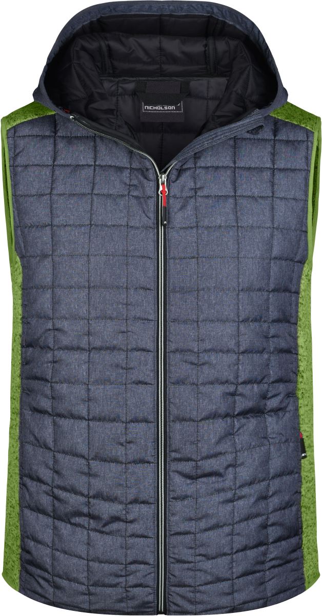Herren Hybrid Strickfleece Gilet Daiber | JN 768 Herren Hybrid Strickfleece Gilet Daiber | JN 768