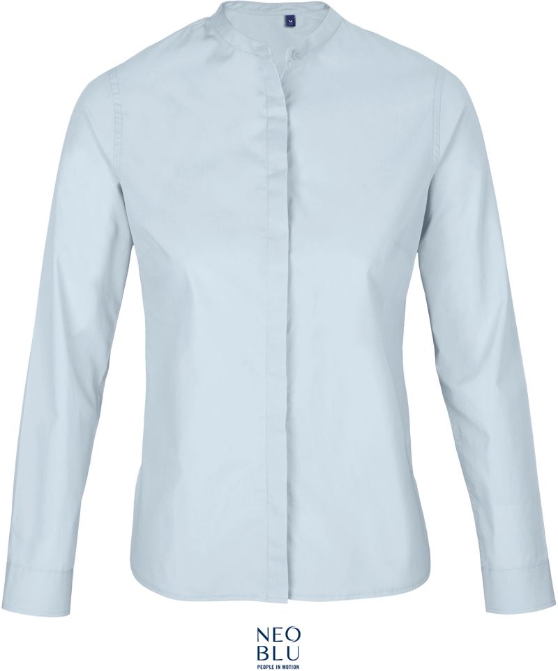 Popeline Bluse mit Maokragen langarm NEOBLU | Bart Women
