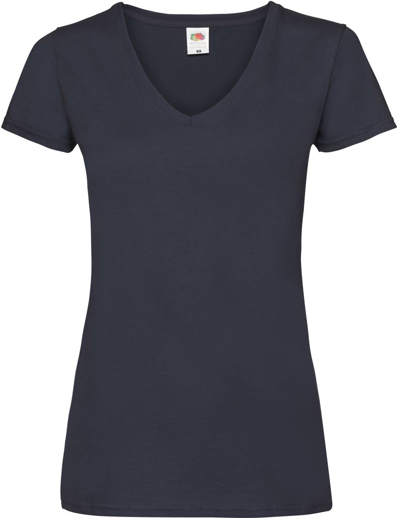 Damen V-Ausschnitt T-Shirt F.O.L. | Lady-Fit Valueweight V-Neck T