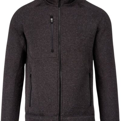 Herren Melange Strickfleece Jacke Kariban | K 9106