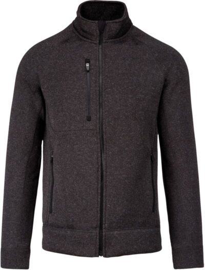 Herren Melange Strickfleece Jacke Kariban | K 9106
