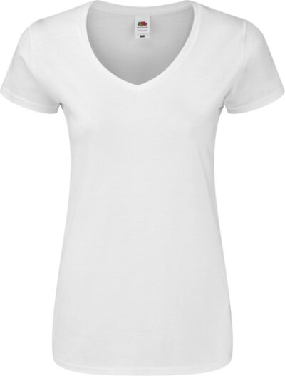 Damen V-Ausschnitt T-Shirt F.O.L. | Lady-Fit Iconic 150 V-Neck T
