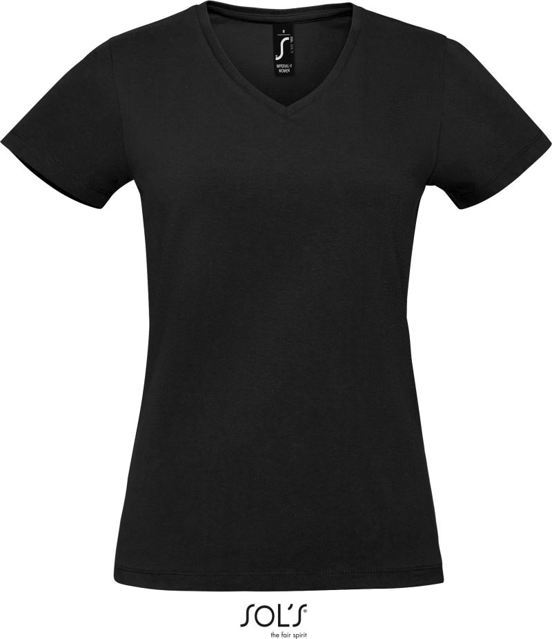 Schweres Damen V-Ausschnitt T-Shirt SOL'S | Imperial V Women