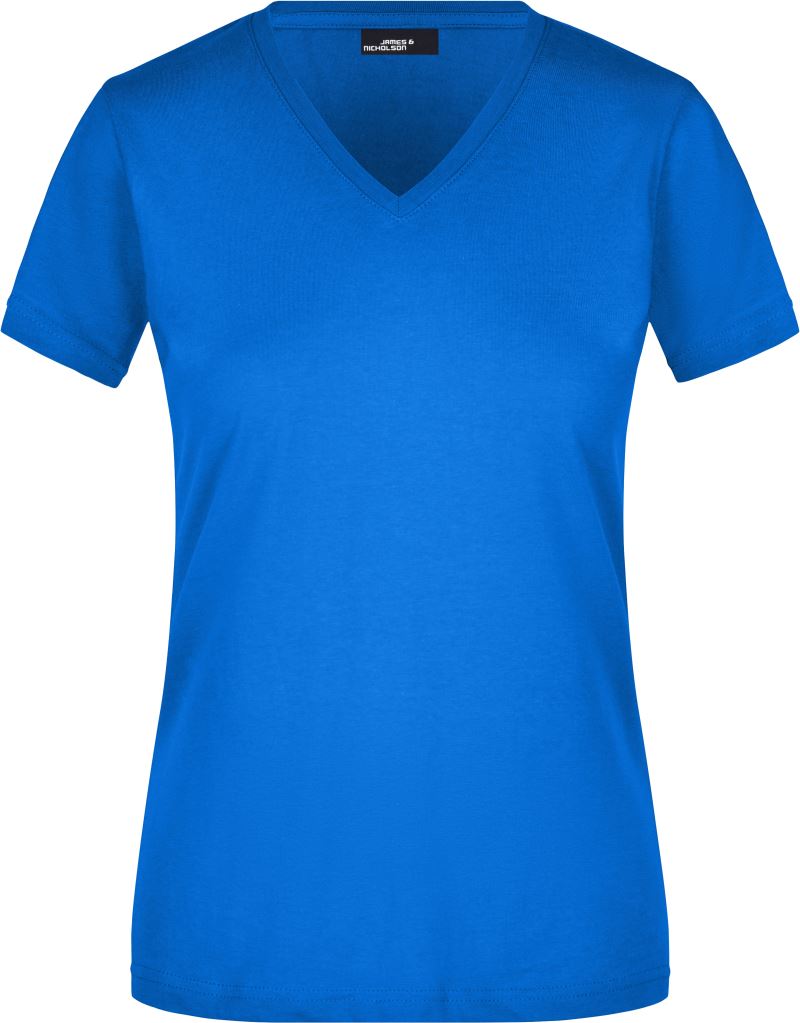 Tailliertes Damen V-Ausschnitt T-Shirt Daiber | JN 972