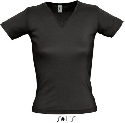 Damen V-Ausschnitt Ripp T-Shirt SOL'S | Lady V
