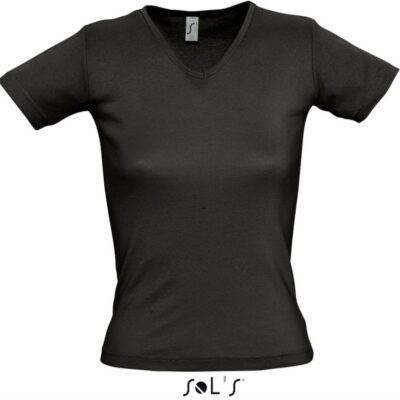Damen V-Ausschnitt Ripp T-Shirt SOL'S | Lady V