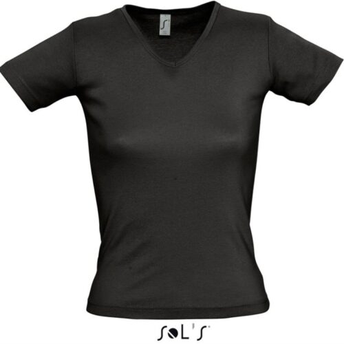 Damen V-Ausschnitt Ripp T-Shirt SOL'S | Lady V