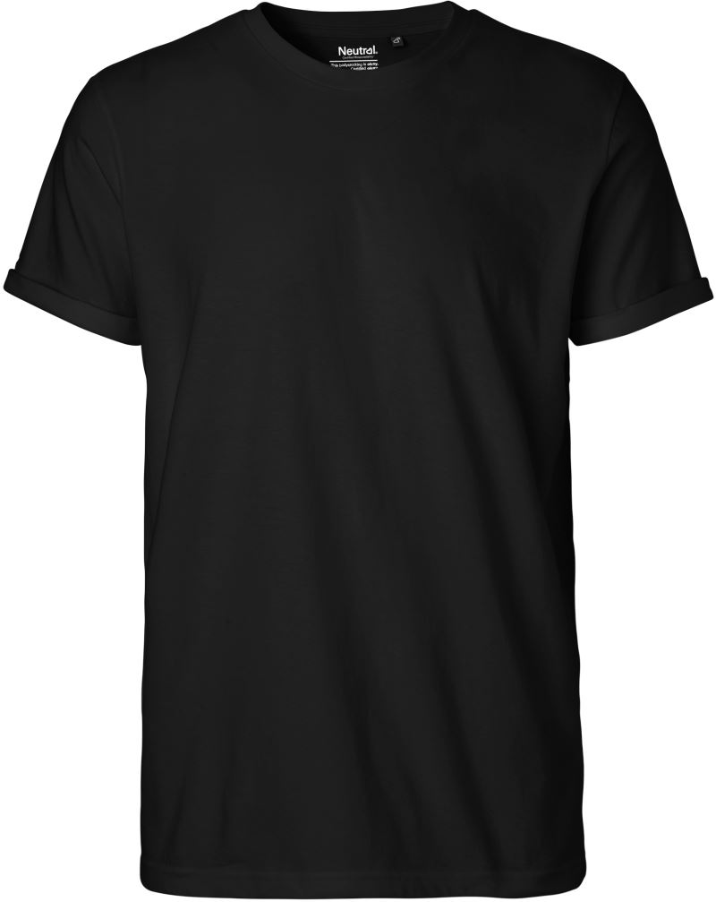 Herren Bio T-Shirt mit Umschlag Neutral | O 60012