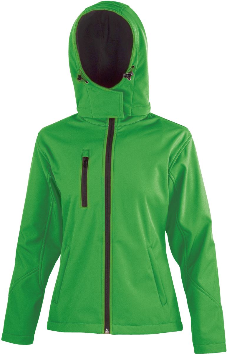 Damen 3-Lagen Softshell Kapuzenjacke Result Core | R 230F