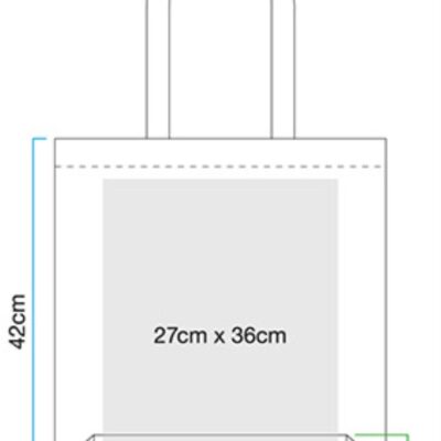 EarthAware™ Bio Baumwolltasche Westford Mill | W 691 Grössentabelle