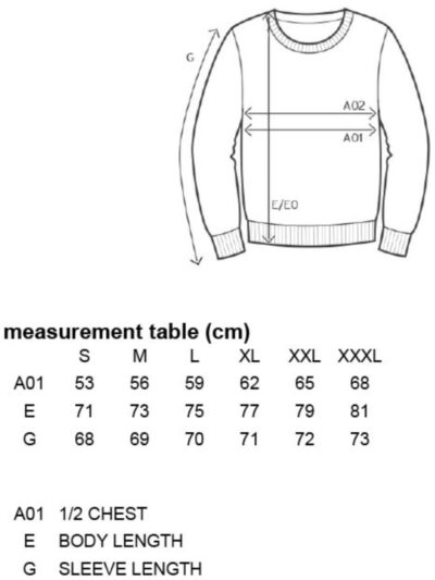 Herren Sweater Promodoro | 2199 Grössentabelle Herren Sweater Promodoro | 2199 Grössentabelle