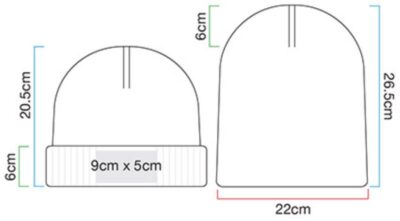 Bio Patch Strickmütze Beechfield | B 438N Grössentabelle