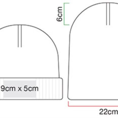 Bio Patch Strickmütze Beechfield | B 438N Grössentabelle