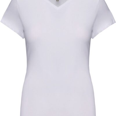 Damen V-Ausschnitt Stretch T-Shirt Kariban | K 3015