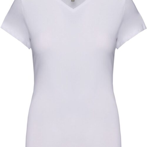 Damen V-Ausschnitt Stretch T-Shirt Kariban | K 3015