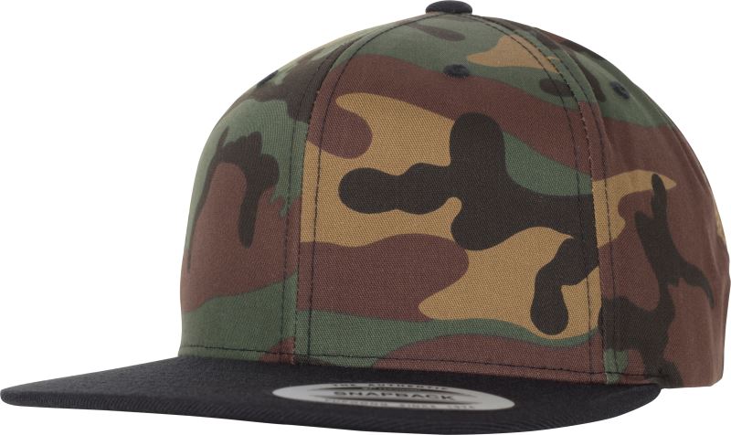 6 Panel Snapback Kappe "Camo" Flexfit | 6089CF/6089CV/6089TC