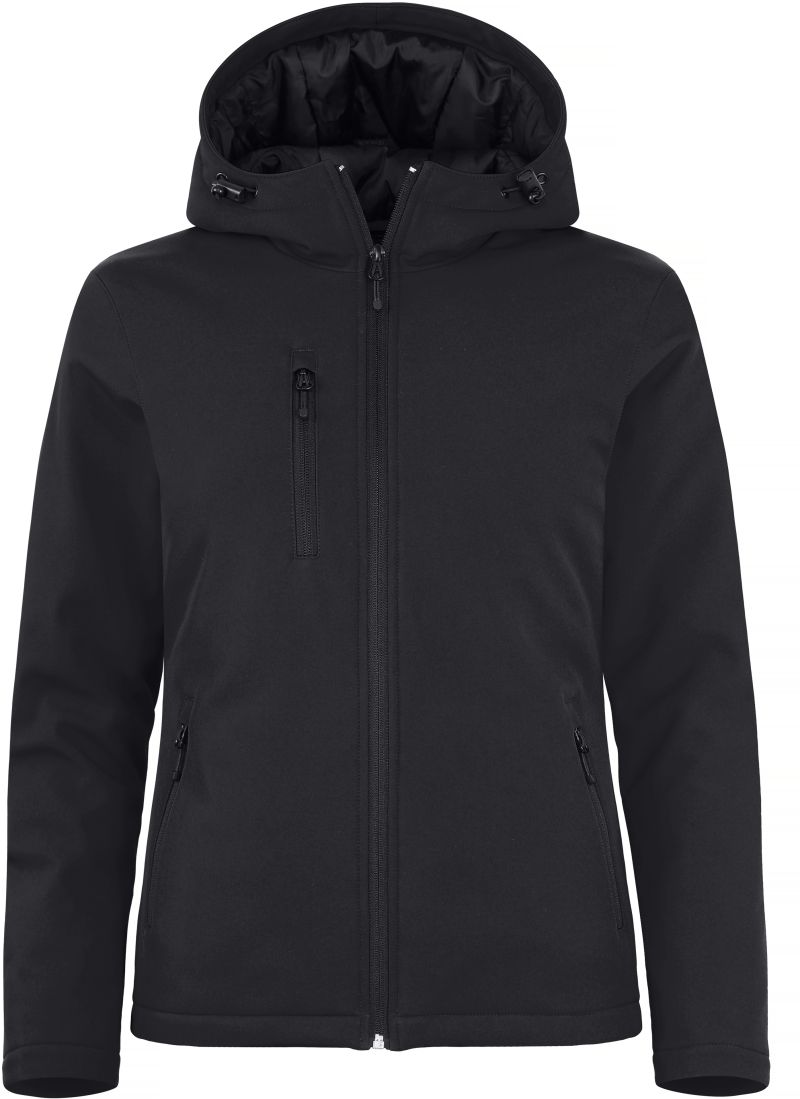 Wattierte Damen Kapuzen Softshell Jacke Clique | Padded Hooded Softshell Women