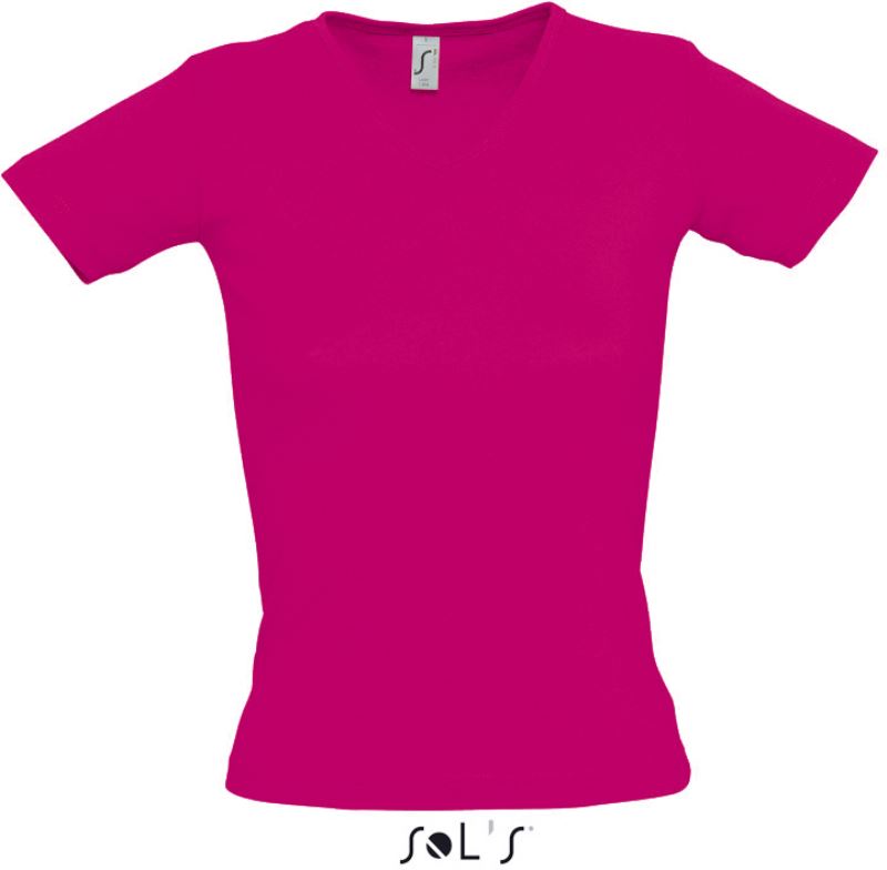 Damen V-Ausschnitt Ripp T-Shirt SOL'S | Lady V