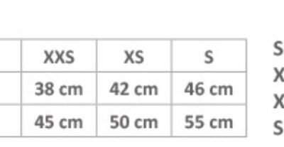 Kinder Warnweste Korntex | KWRX – Aalborg Grössentabelle