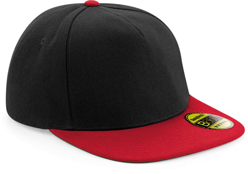 5 Panel Flatpeak Kappe Beechfield | B 660