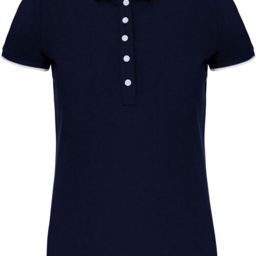 Damen Kontrast Piqué Polo Kariban | K 252
