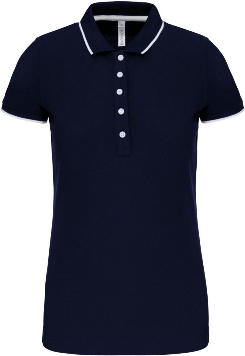 Damen Kontrast Piqué Polo Kariban | K 252