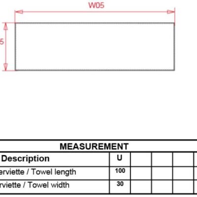 Sport Handtuch Kariban ProAct | PA 578 Grössentabelle