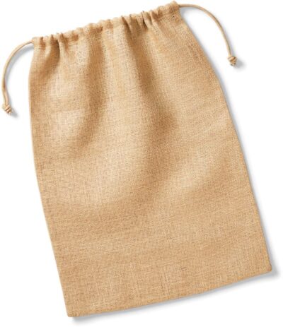 Jute Tasche mit Zugkordel Westford Mill | W 415 Jute Tasche mit Zugkordel Westford Mill | W 415