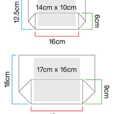Filz Accessoires Tasche BagBase | BG 724 Grössentabelle