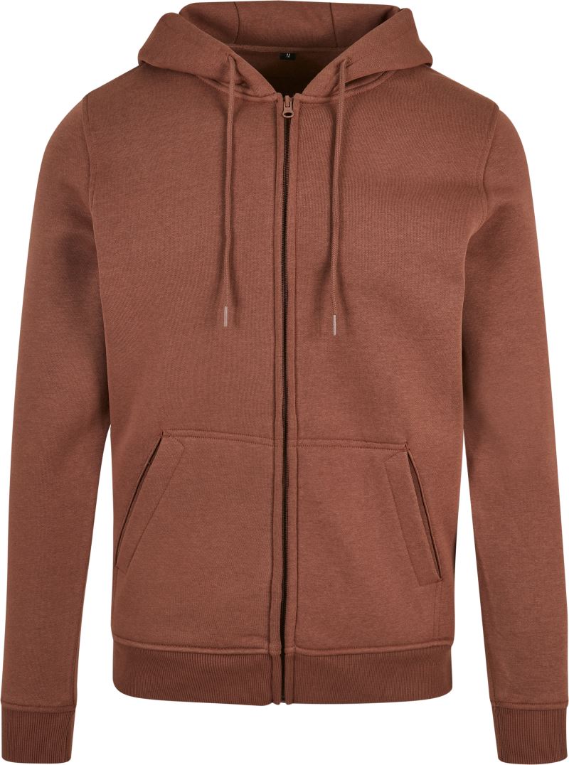 Schwere Kapuzen Sweatjacke Build your Brand | BY 012