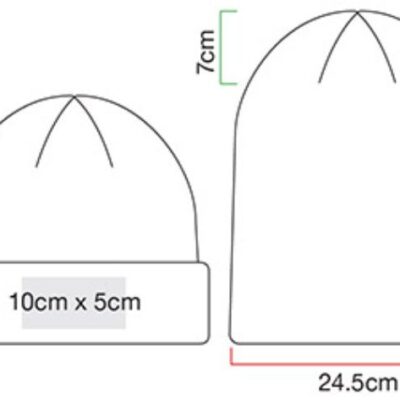 Strickmütze "Colour Pop" Beechfield | B 396R Grössentabelle