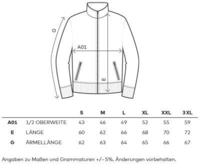 Damen Workwear Sweatjacke - EXCD Promodoro | 5275