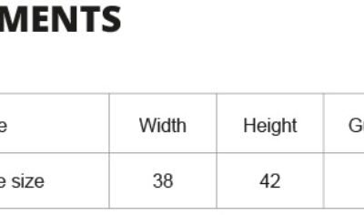 Bio Baumwolltasche Neutral | O 90003 Grössentabelle Bio Baumwolltasche Neutral | O 90003 Grössentabelle