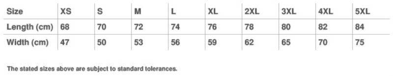 Unisex T-Shirt Stedman | Lux T Grössentabelle Unisex T-Shirt Stedman | Lux T Grössentabelle