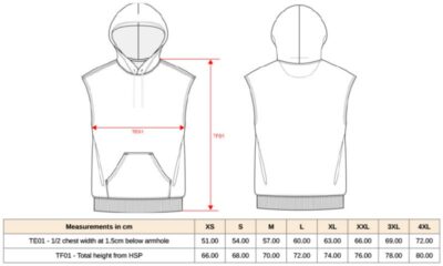 Unisex Kapuzen Sweater ärmellos Kariban ProAct | PA 393