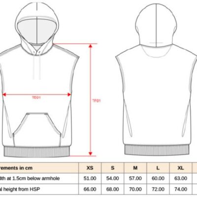 Unisex Kapuzen Sweater ärmellos Kariban ProAct | PA 393