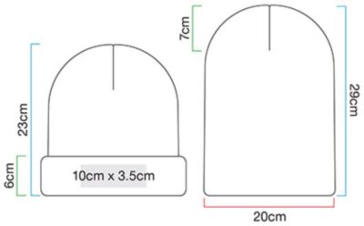 Strickmütze "Recycled Original" Beechfield | B 45R Grössentabelle