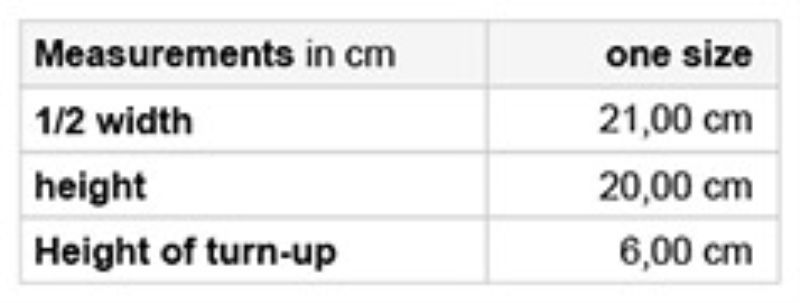 Bio Strickmütze Daiber | MB 7409 Grössentabelle