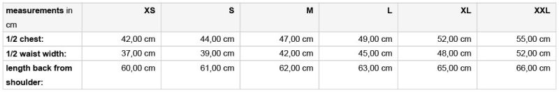 Damen V-Ausschnitt Pullunder Daiber | JN 656 Grössentabelle