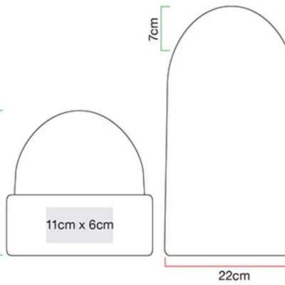 Patch Strickmütze "Chunky Knit" Beechfield | B 330R Grössentabelle