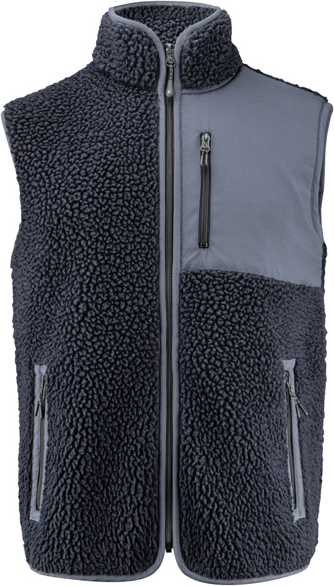 Herren Sherpa Fleece Weste "Two-Tone" James Harvest | Kingsley Fleece Vest Men