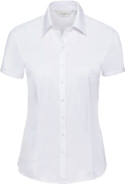 Herringbone Bluse kurzarm Russell Athletic | 963F