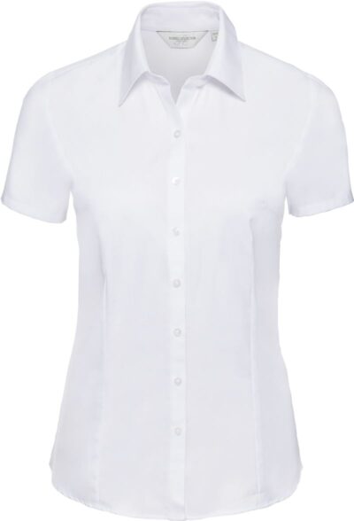 Herringbone Bluse kurzarm Russell | 963F