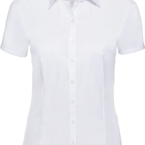 Herringbone Bluse kurzarm Russell | 963F