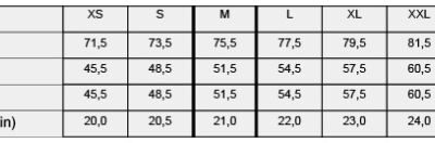 Schweres T-Shirt Build your Brand | BY 004 Grössentabelle Schweres T-Shirt Build your Brand | BY 004 Grössentabelle