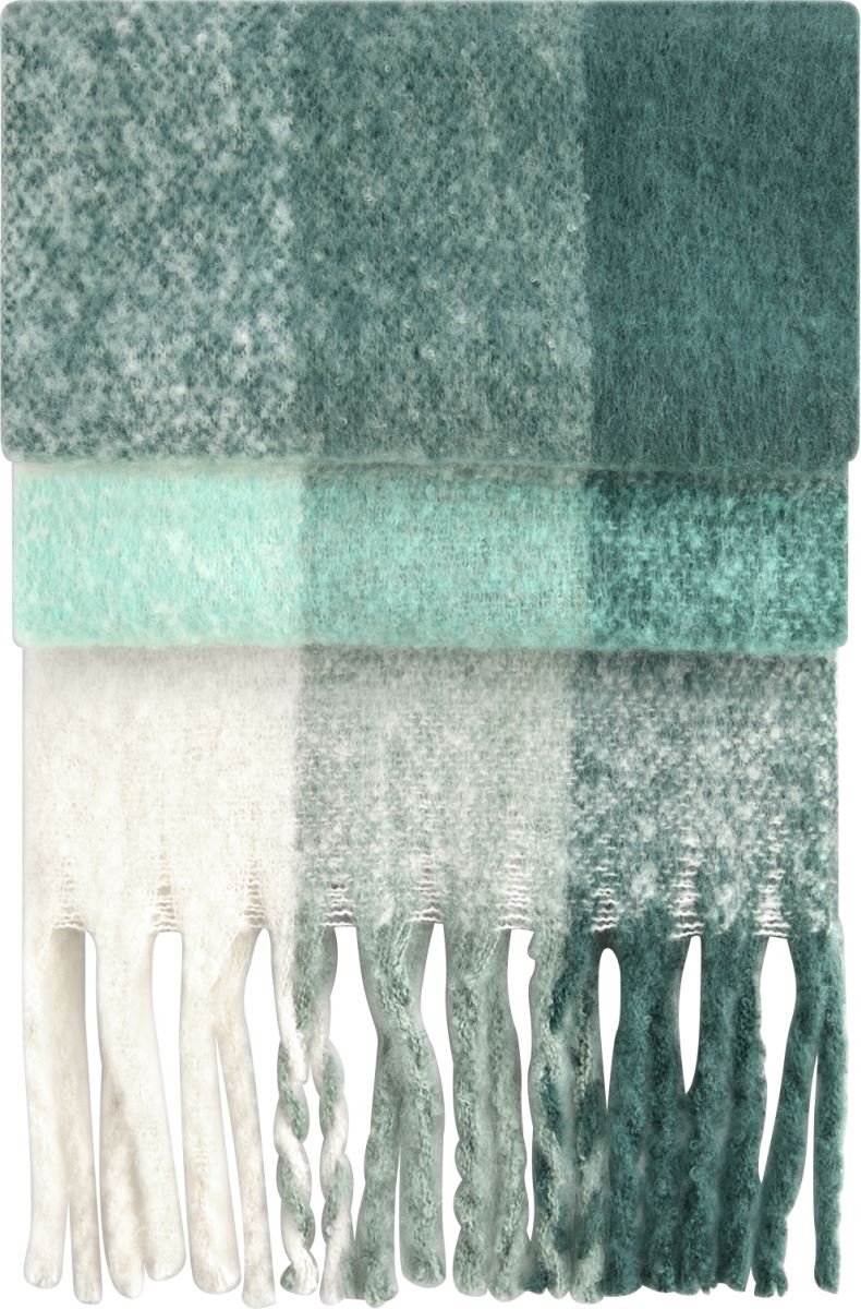 Schal "Fluffy Check" Beechfield | B 494R