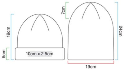 Fischermütze Beechfield | B 460 Grössentabelle