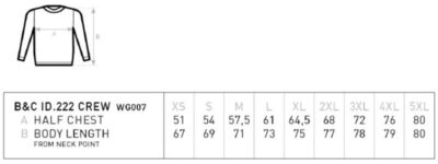 D8C52025-FBF3-4153-8495-CBF2ACE1A8CD Unisex Sweater B&C | ID.222 Crew